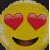Emoticon Emoji Love Smile Face 10cm +$4.95